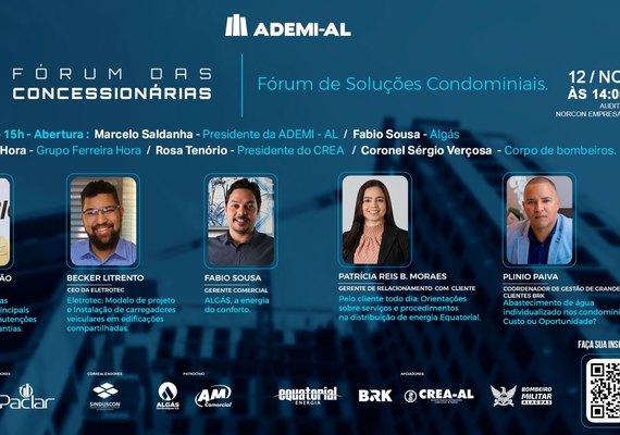 Seminário das Concessionárias e Fórum de Soluções Condominiais acontece no dia 12 de novembro
