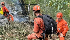 Helicóptero cai em área de mata no Rio e deixa ao menos 4 mortos