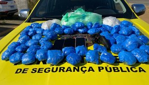 Polícia Militar apreende 6,7 quilos de cocaína no Agreste do estado