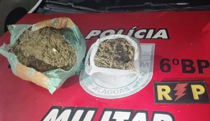 PM apreende arma de fogo e 1,2kg de maconha após abordagens em Maragogi