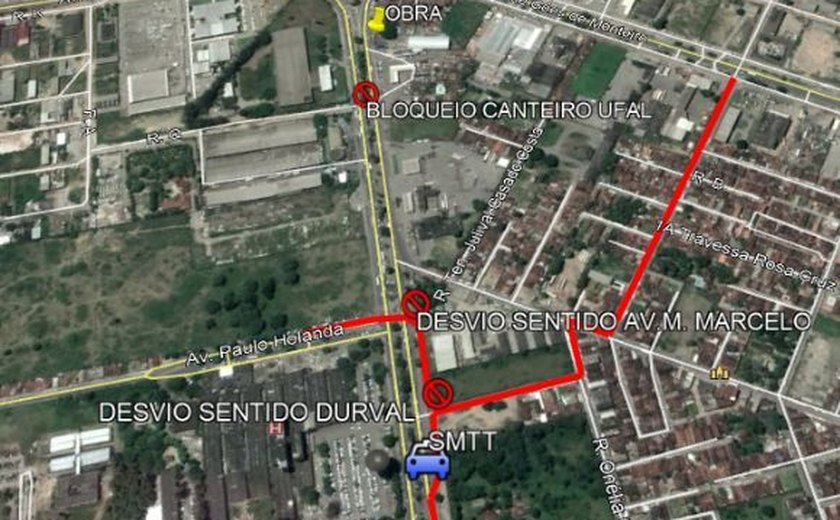 Confira as interdições no trânsito para este final de semana em Maceió