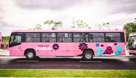 Ônibus da Mulher começa a circular nesta segunda ampliando segurança para passageiras em Maceió