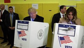 Candidato republicano à presidência, Donald Trump vota em Nova York