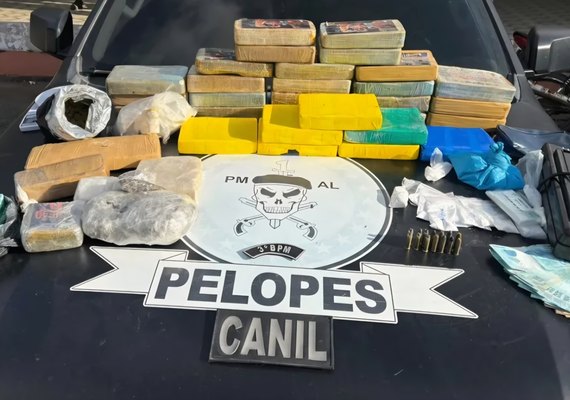 Polícia apreende mais de 60 quilos de drogas em Arapiraca