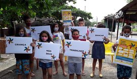 Ação com crianças na favela Mundaú orienta sobre os riscos do trabalho infantil