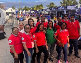 Evento esportivo na orla marítima conta com ação de coleta seletiva