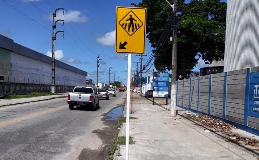 Prefeitura de Maceió conclui sinalização no Distrito Industrial