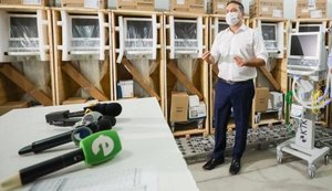 Respiradores enviados pelo Ministério da Saúde começam a ser distribuídos nesta segunda