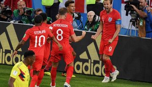 Inglaterra vence Colômbia nos pênaltis e encara a Suécia nas quartas