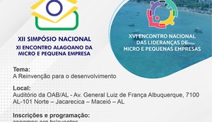 Maceió será a capital nacional dos pequenos negócios nos dias 20 e 21 de outubro