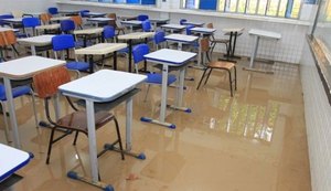 Escolas da rede estadual danificadas pelas chuvas podem antecipar recesso