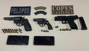 PM apreende três armas de fogo após ter sido recebida a tiros em Delmiro Gouveia