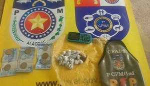 Polícia Militar apreende adolescente com drogas em São Miguel dos Campos