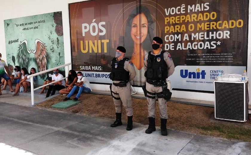 Polícia Militar garante segurança durante realização do Enem em Alagoas
