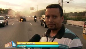 Carro pega fogo na Marginal Pinheiros logo após ter sido comprado