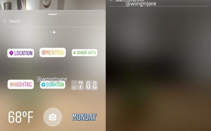 Instagram testa possibilidade de adicionar sticker de doação nos Stories
