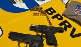 BPRv apreende armas de fogo e fardamento da PM de Alagoas