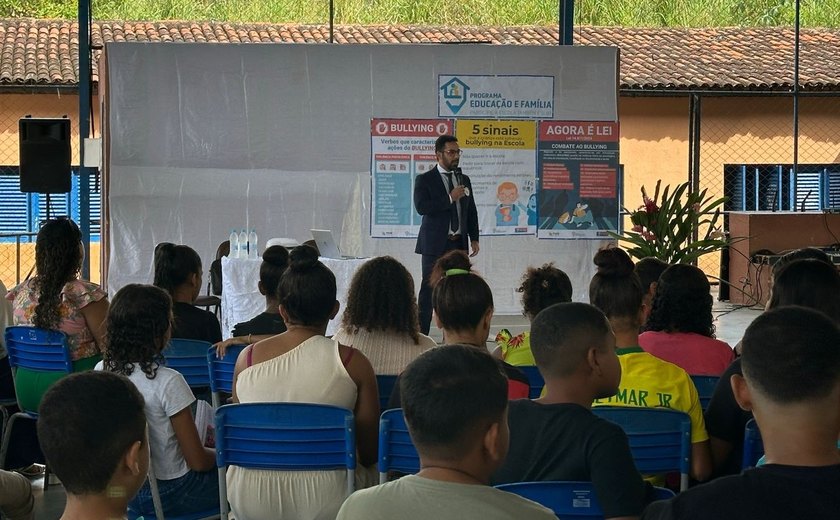 Prevenção: Bullying é tema levado pelo Ministério Público a escola pública em Roteiro