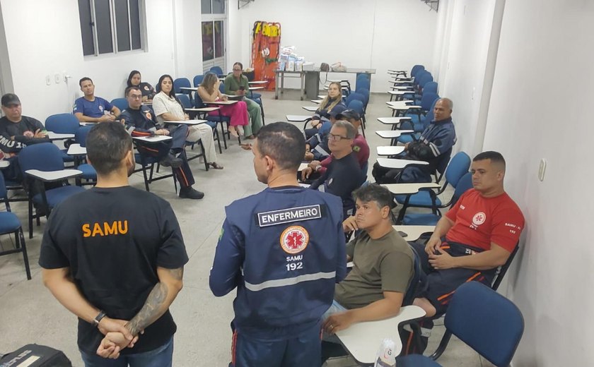 Treinamento do Samu Maceió capacita equipes enfermagem em parada cardiorrespiratória