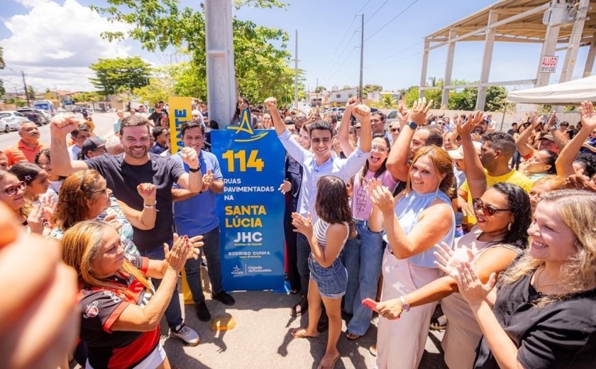 JHC inaugura ponte na Santa Lúcia e beneficia 200 mil pessoas na parte alta de Maceió