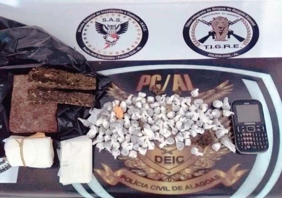 Suspeito de tráfico de drogas e assassinatos é preso em flagrante no Benedito Bentes