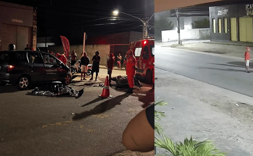 Motociclista morre após colisão com carro em rodovia de Penedo