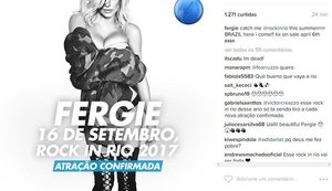 Fergie será uma das atrações do Rock in Rio 2017