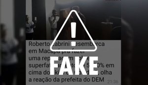 Vídeo com discussão entre jornalista e ex-prefeita é anterior à pandemia