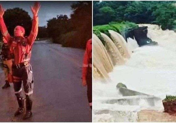 Bombeiro pede 'pelo amor de Deus' que famílias deixem casas em Pará de Minas