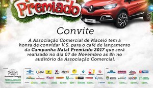 Campanha Natal Premiado será lançada terça-feira na Associação Comercial de Maceió