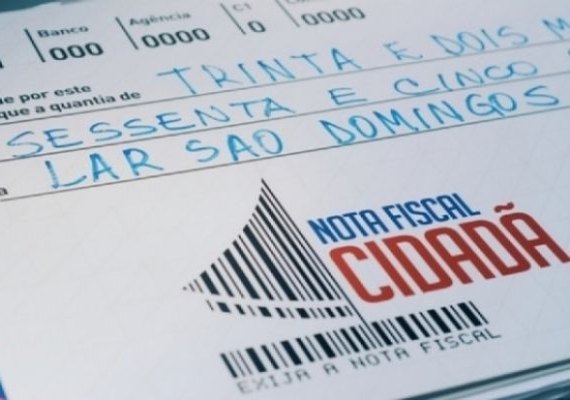 Nota Fiscal Cidadã sorteia R$ 800 mil nesta segunda-feira (9)