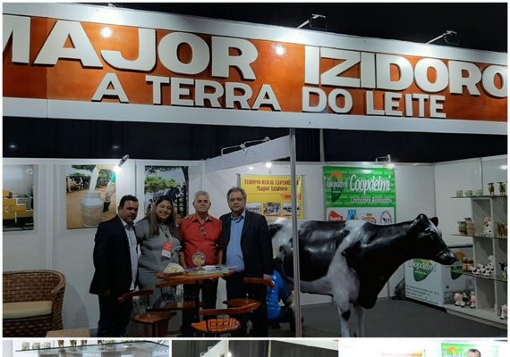 Major Izidoro marca presença na Feira dos Municípios esbanjando potencial do leite