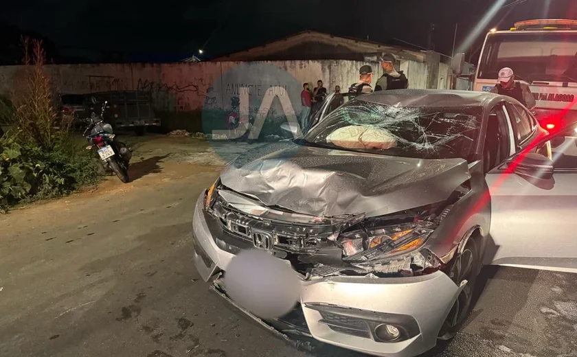 Motociclista fica ferido após colisão frontal em Arapiraca