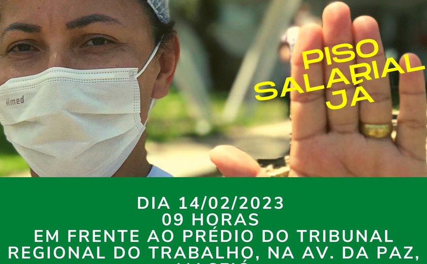 Enfermagem de Alagoas adere a paralisação nacional pelo piso da categoria
