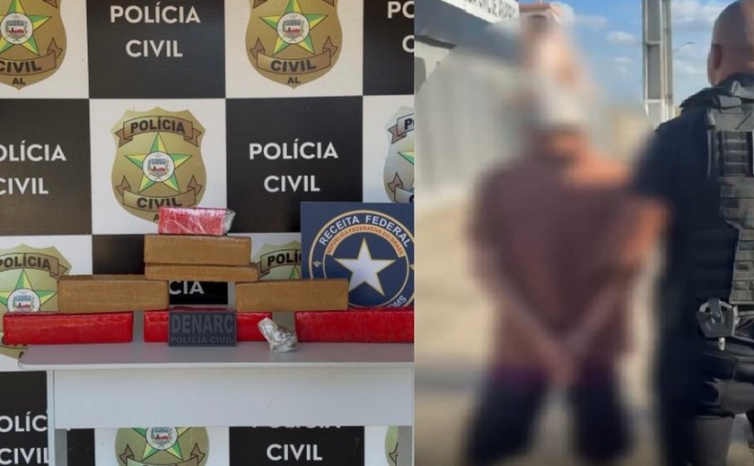 Operação apreende quase 10 kg de maconha e prende suspeito em Arapiraca