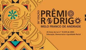 Prorrogadas as inscrições para o 36º Prêmio Rodrigo Melo Franco de Andrade