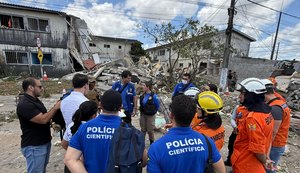 Polícia Científica indica possível epicentro da explosão em casa no Maceió 1