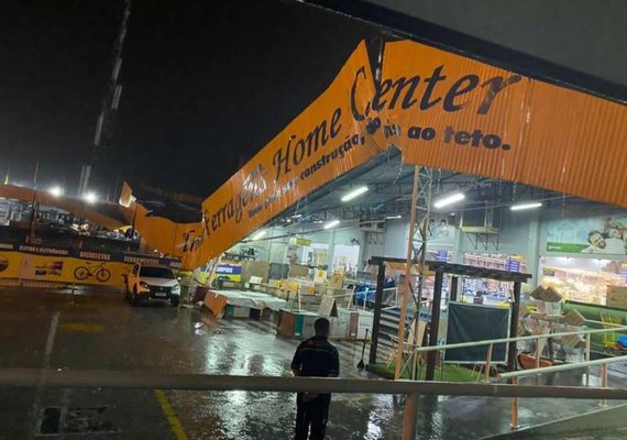 Temporal causa estragos em Santana do Ipanema