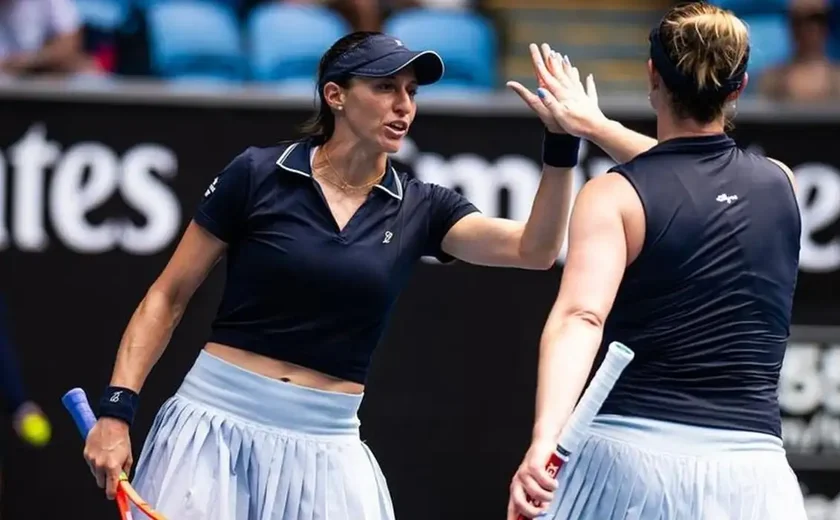 Dupla de Luisa Stefani vence estreia e avança à 2ª rodada do US Open