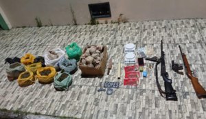 Polícia Militar apreende três armas e 6,5Kg de maconha em Olho D’Água Grande