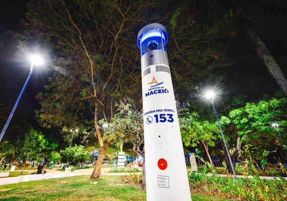 Totens de segurança instalados em Maceió reforçam monitoramento em tempo real