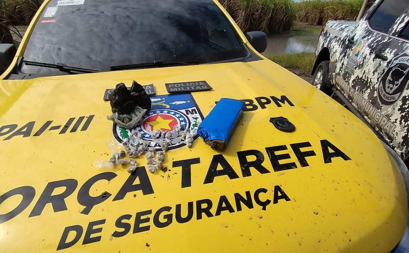 Homem é preso com drogas em Teotônio Vilela