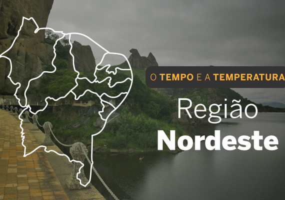 Domingo (11) com céu encoberto por nuvens em boa parte do Nordeste