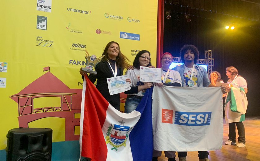 Equipes do Sesi/AL conquistam 1º lugar na Feira Brasileira de Iniciação Científica