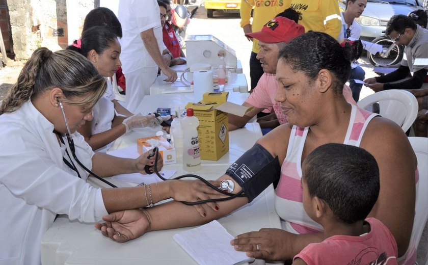 Secretaria leva serviços de saúde aos moradores da Grota do Pau d’Arco
