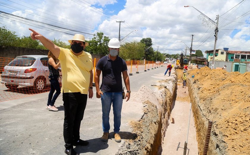Obras de pavimentação, drenagem e ciclovia são iniciadas  em Rio Largo