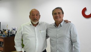 Lyra recebe senador Renan Calheiros para falar do coronavírus e seus prejuízos à economia