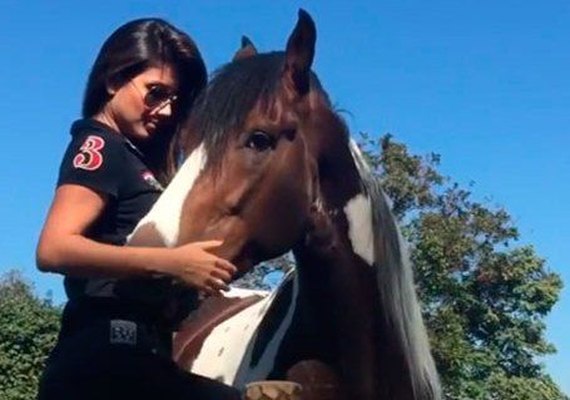 Paula Fernandes faz declaração de amor para cavalo e vira piada na web