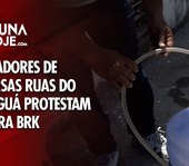 Moradores de diversas ruas do Jaraguá protestam contra BRK