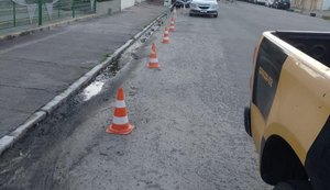 Cones colocados por flanelinhas no entorno de shows são recolhidos pelo DMTT